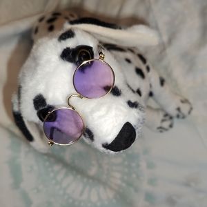 🍄Gold Wireframe Round Retro Cat / Pet Sunglasses